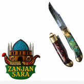 چاقو تاشوی ضامن پرتابی تیغه استیل سایز بزرگ زنجان