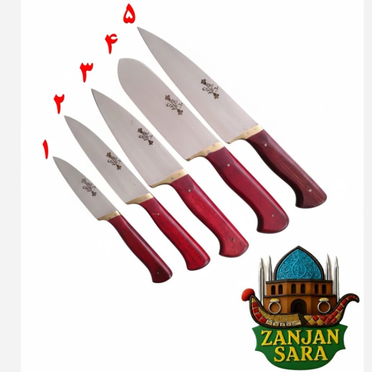 چاقو آشپزی و قصابی شماره 5 ست موسوی زنجان