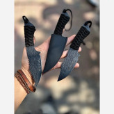 چاقو پوست کن فولاد رنگی دسته بافت متوسط زنجان