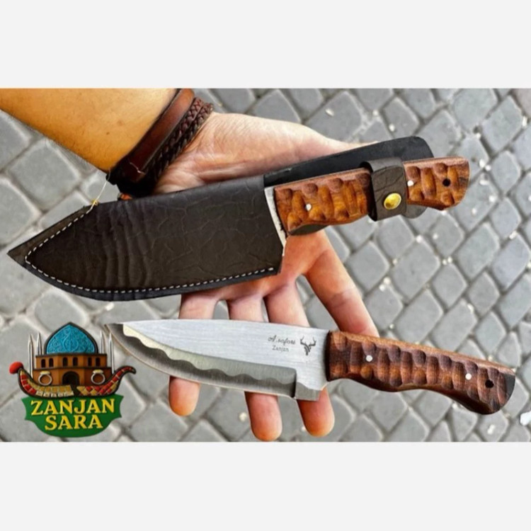 چاقو شکاری فولاددسته زنبوری صفری زنجان