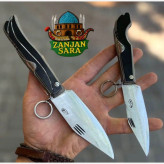 چاقو تاشو ضامن نارنجکی استیل کوچک بوکانی هادی زنجان