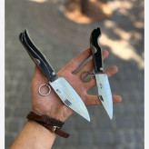 چاقو تاشو ضامن نارنجکی استیل کوچک بوکانی هادی زنجان