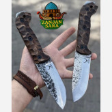 چاقو شکاری فنر دسته زنبوری متوسط ایران نایف زنجان