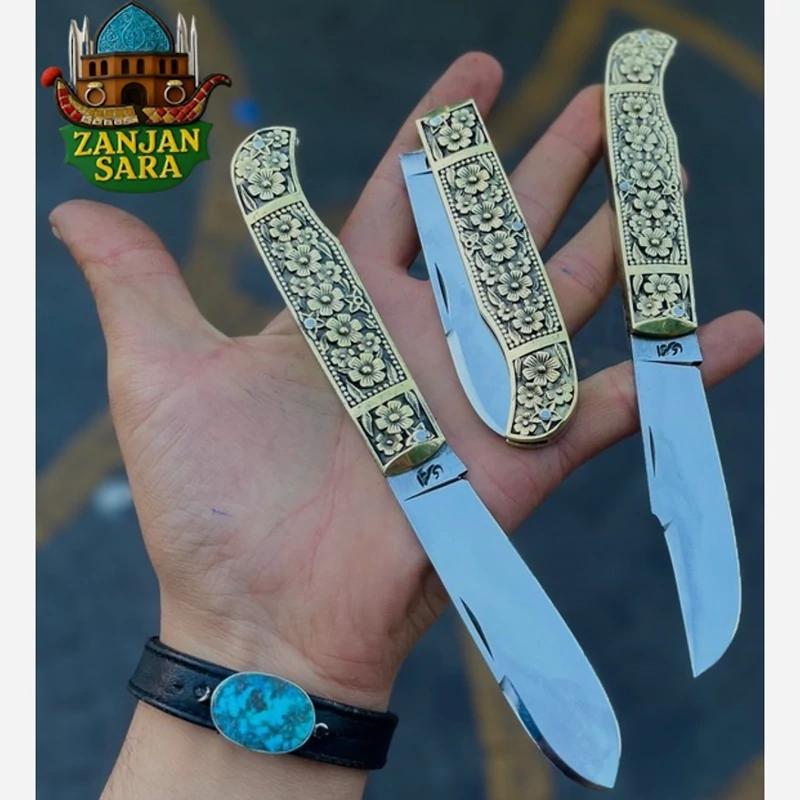 چاقو تاشو میوه خوری استیل امیری زنجان