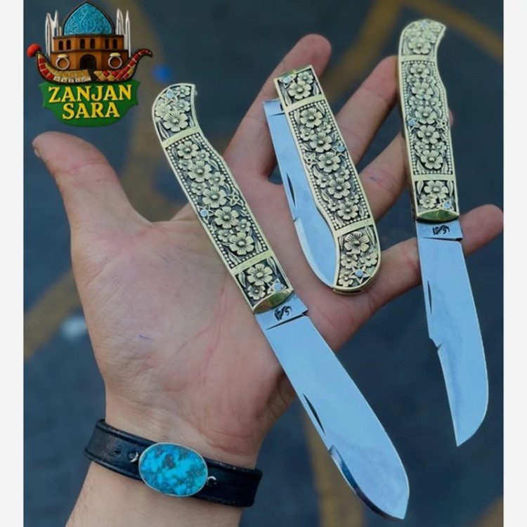 چاقو تاشو میوه خوری استیل امیری زنجان
