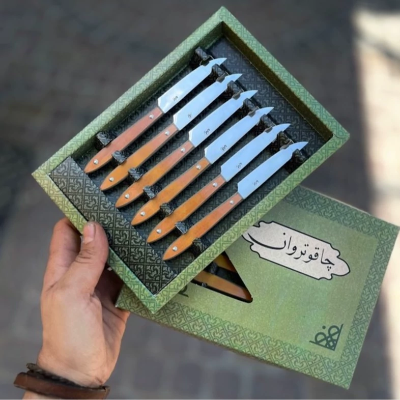 چاقو استیل پذیرایی 6 تایی تروان زنجان