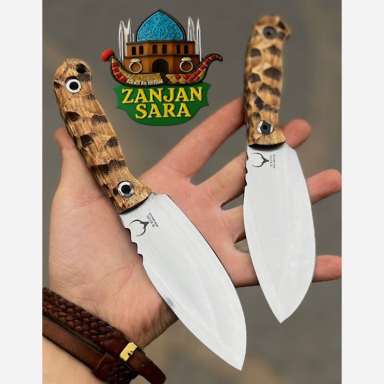 چاقو شکاری تیغه پهن ایران نایف زنجان