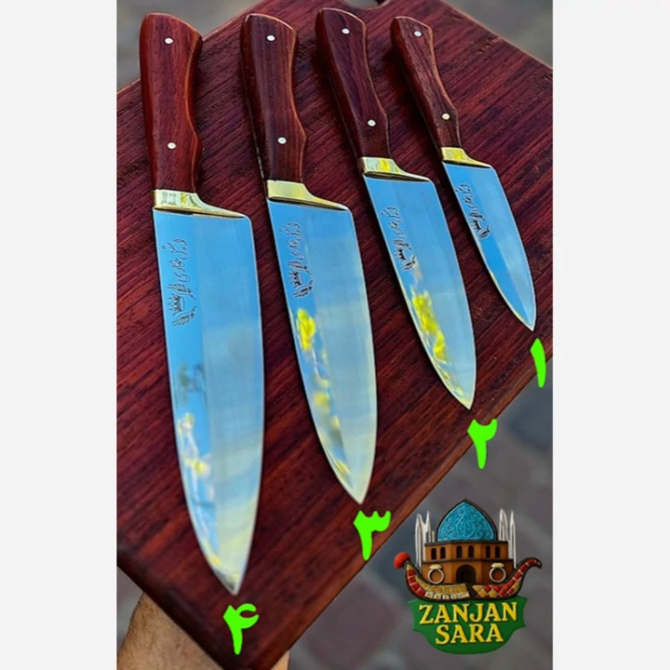 چاقو آشپزی استیل شماره 3 غفاری زنجان