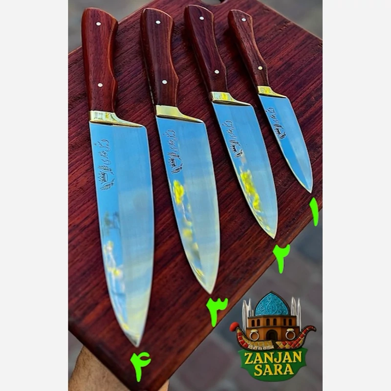 چاقو آشپزی استیل شماره 4 غفاری زنجان