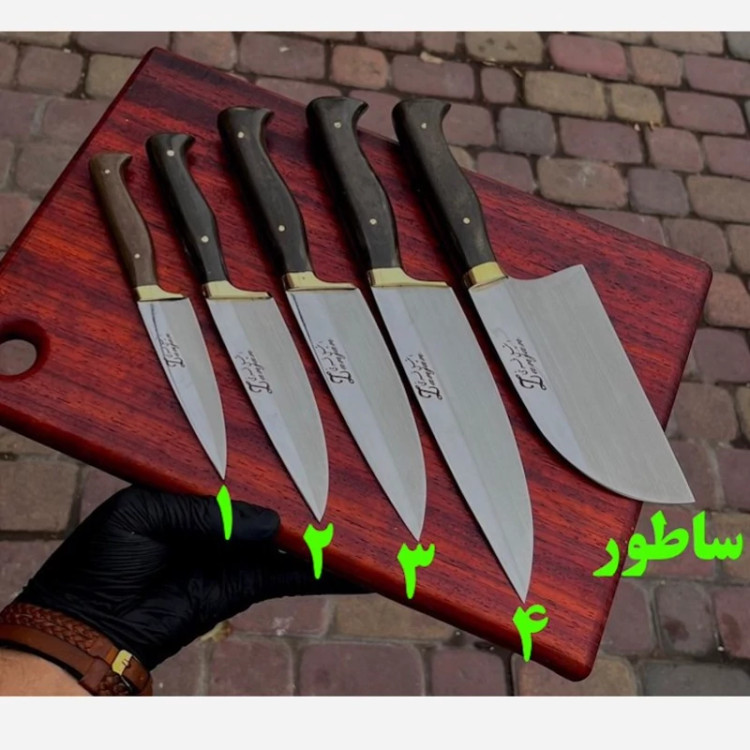 چاقو آشپزی و قصابی استیل فرّخی شماره چهار زنجان