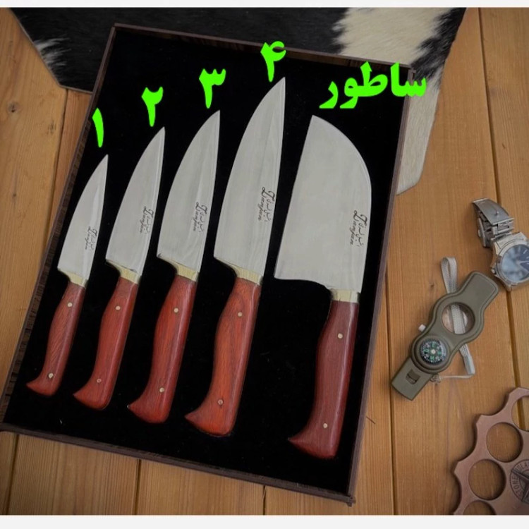 چاقو آشپزی و قصابی استیل فرّخی شماره چهار زنجان