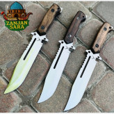 چاقو شکاری فولاد شیاردار متوسط ایران نایف زنجان