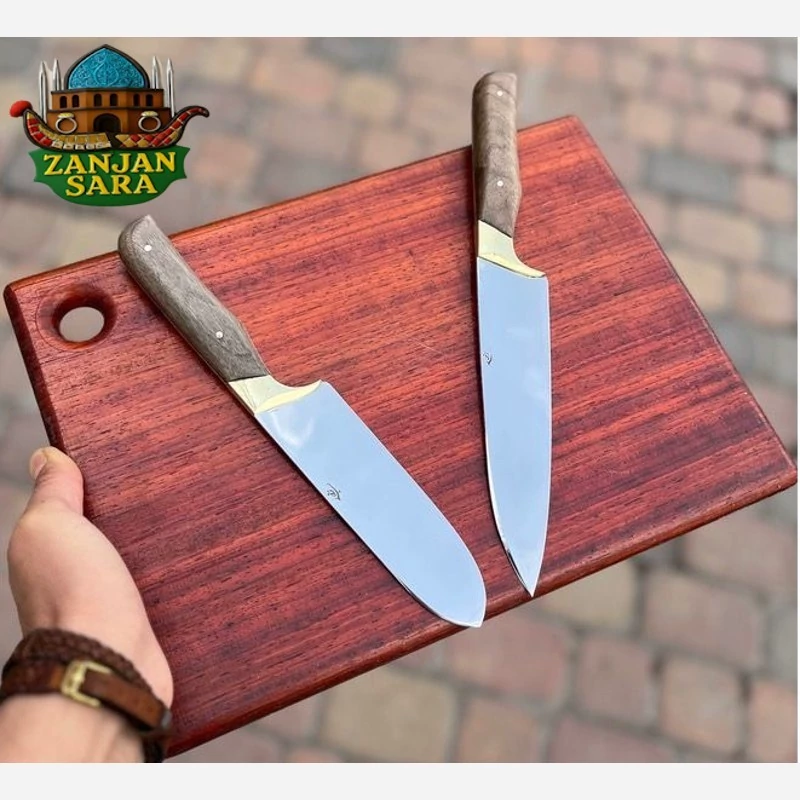چاقو قصابی استیل راسته و سلاخی تیغه بلند حمید زنجان