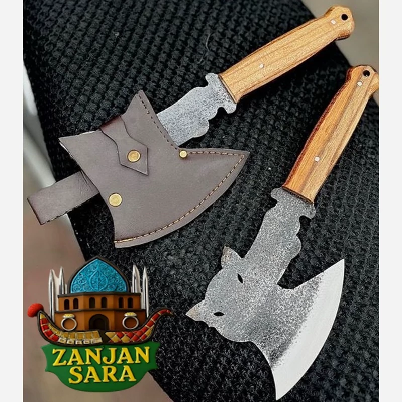 تبر فولاد یک تکه طرح گربه زنجان