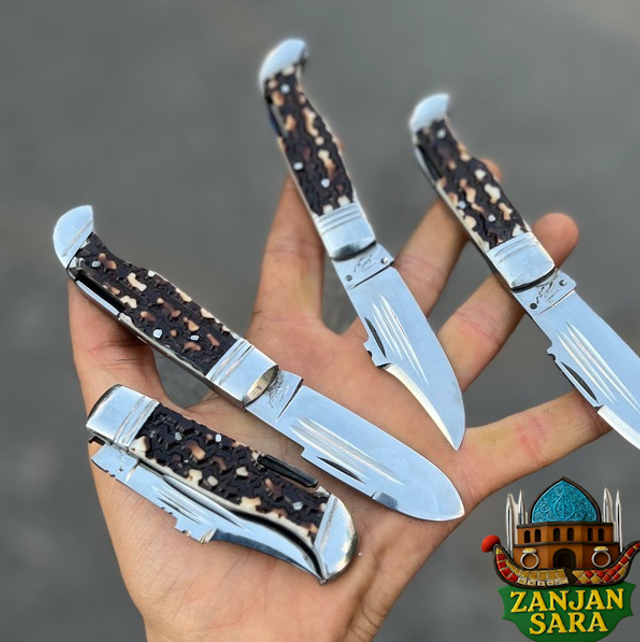 چاقو تاشو ضامندار فنر موسوی زنجان