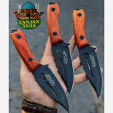 چاقو شکاری فولاد رنگی کوچک احمدی زنجان