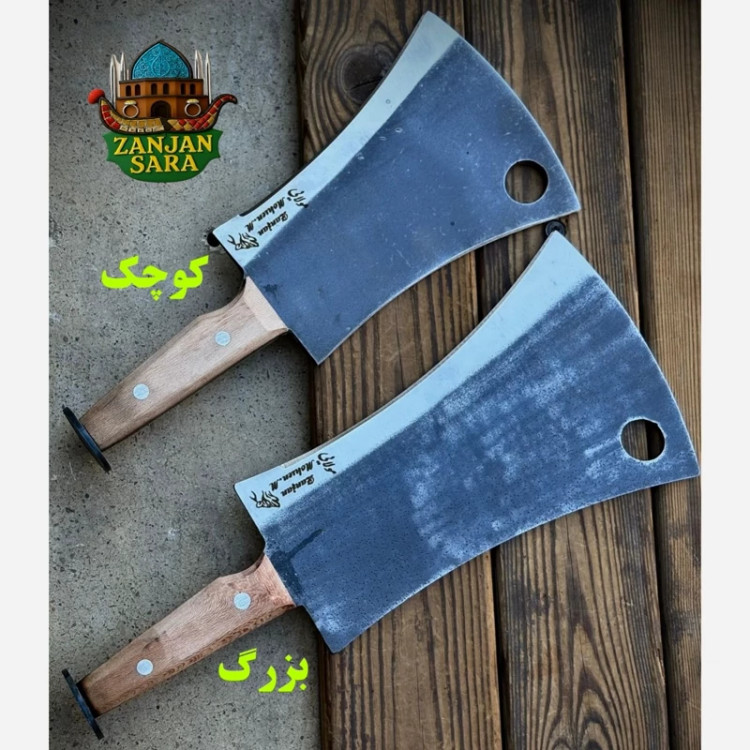 ساطور ضربه فولاد دو طرفه بزرگ مولایی زنجان