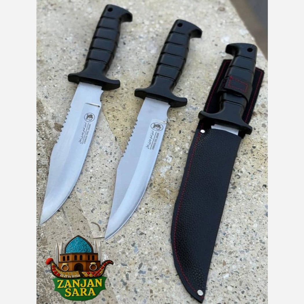 چاقو شکاری استیل اصغر حیدری زنجان