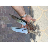 چاقو شکاری فولاد دسته زنبوری مروارید زنجان
