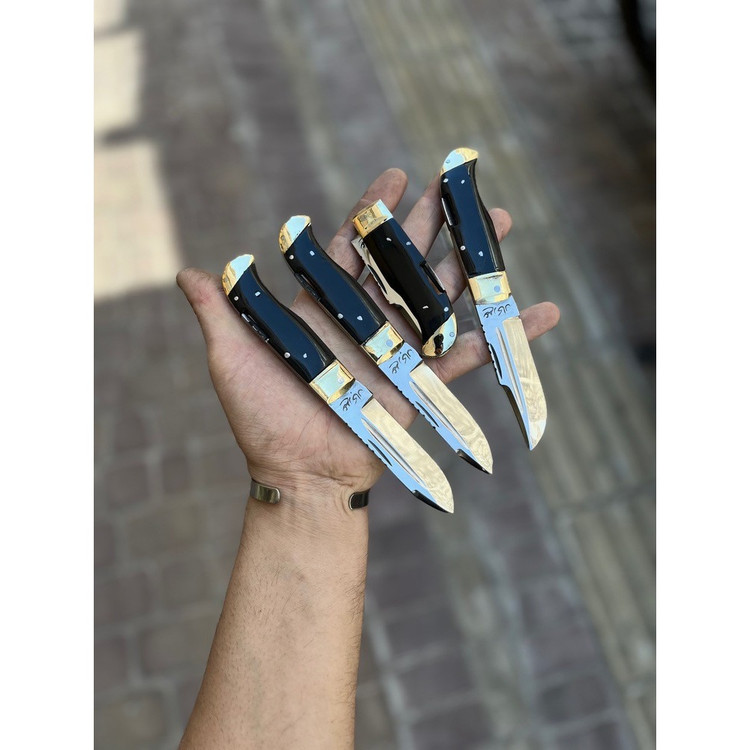 چاقو تاشو ضامندار استیل دسته فیبر علی زنجان