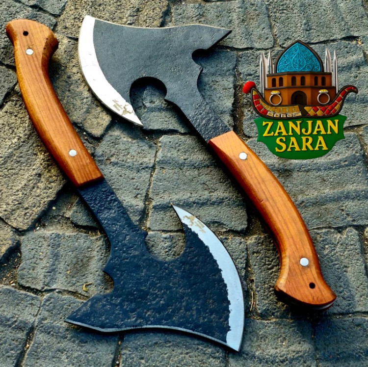 تبر کوله ای یخ شکن دار فولاد رنگی صفری زنجان