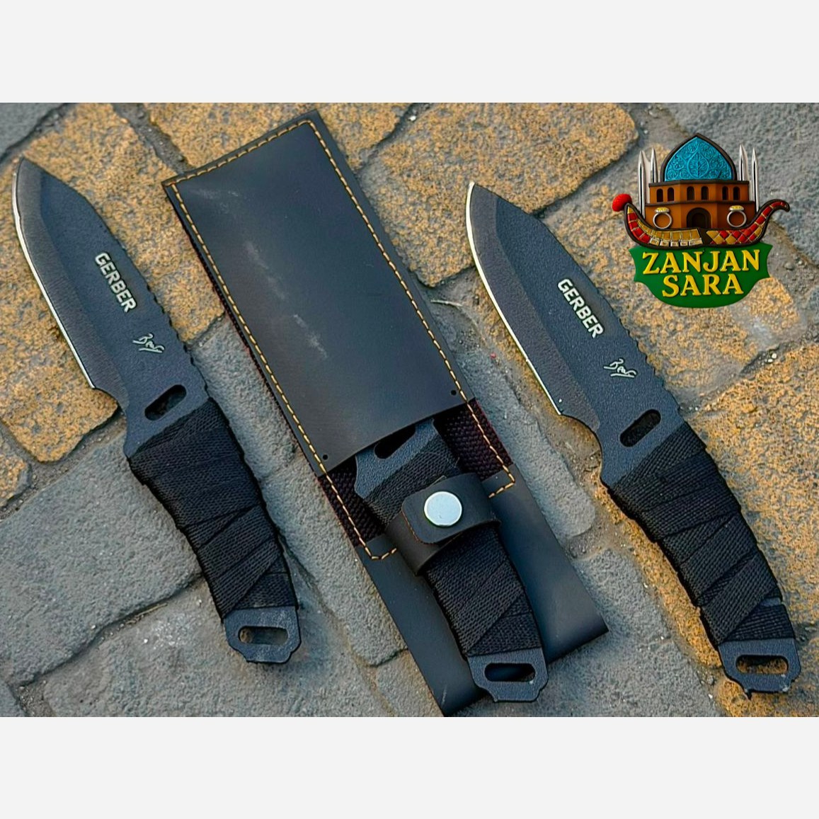 چاقو پوست کن فولاد رنگی گربر زنجان