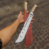 چاقو بامبو زن فنر شیاردار 55 سانتی اهورا زنجان