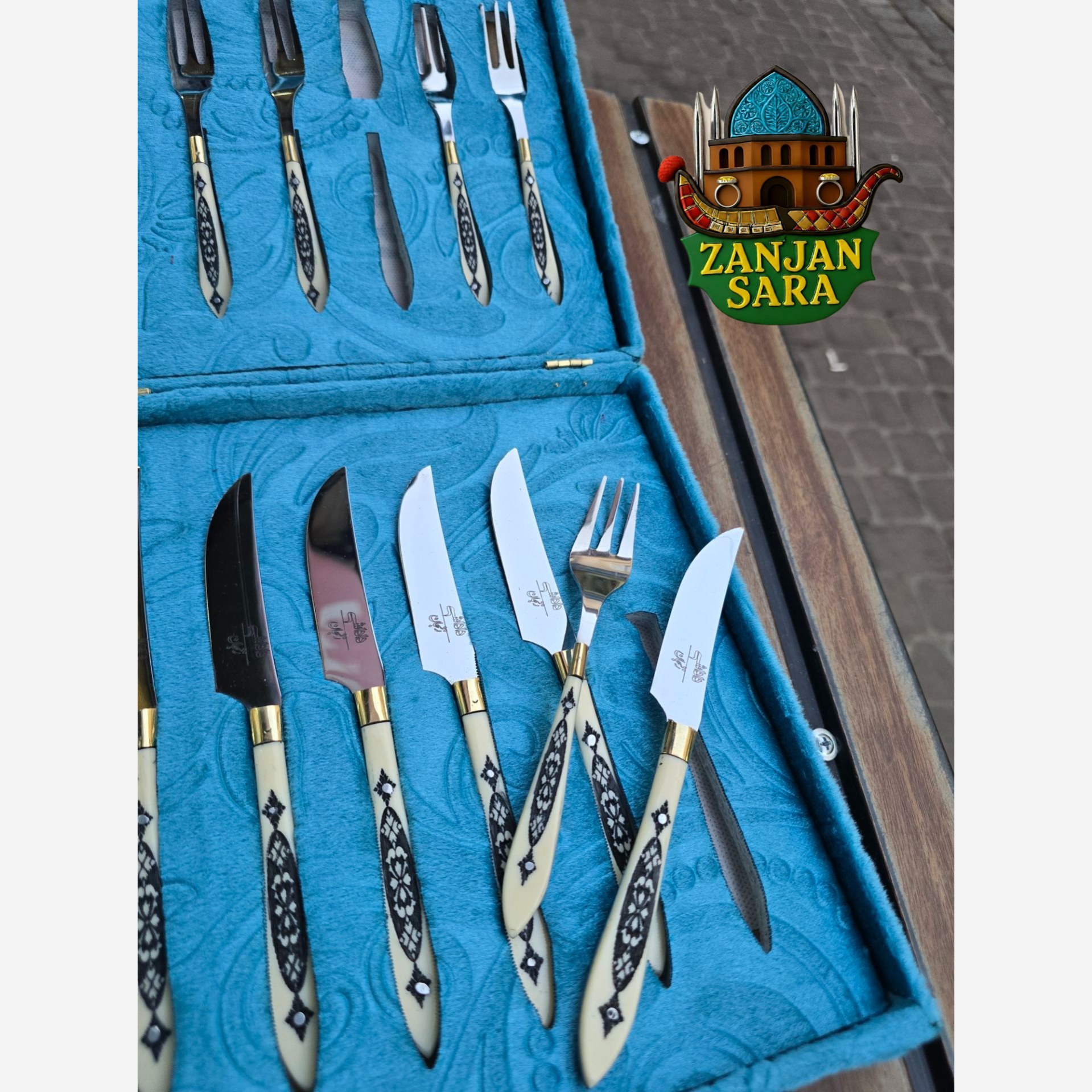 چاقو و چنگال استیل ست پذیرایی داداشی زنجان