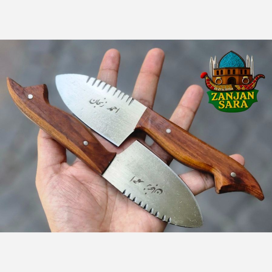 چاقو قصابی پوست کن فولاد گنجشکی احمد زنجان