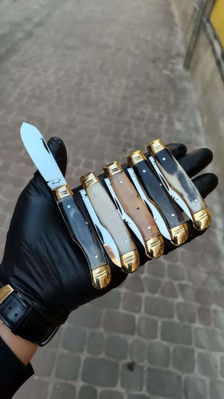 چاقو تاشو استیل چوپانی استاد دادو زنجان