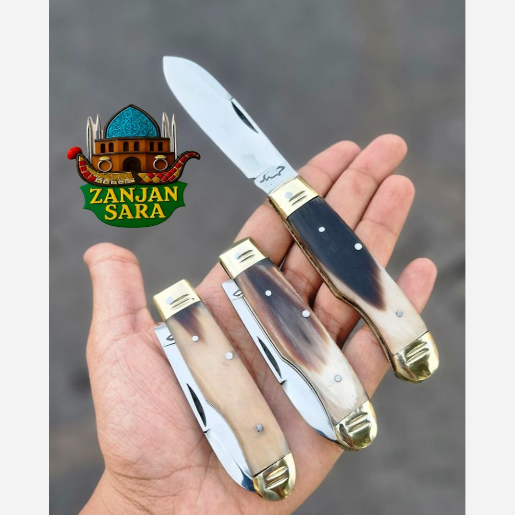 چاقو تاشو استیل چوپانی استاد دادو زنجان