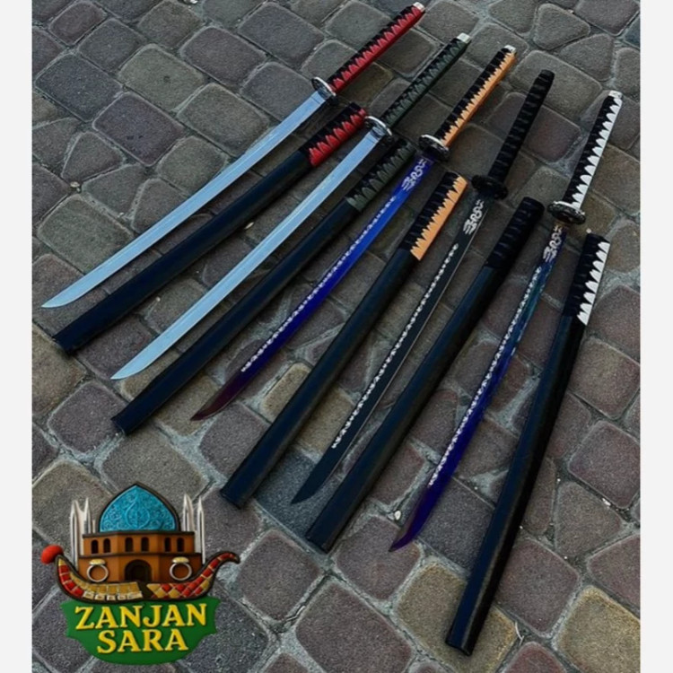 کاتانا فنر یک متری هفت رنگ زنجان(بسته 10 عددی)