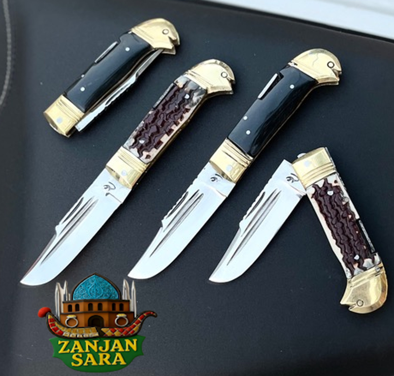 چاقو تاشو ضامندار فنر علی زنجان(بسته ده تایی)